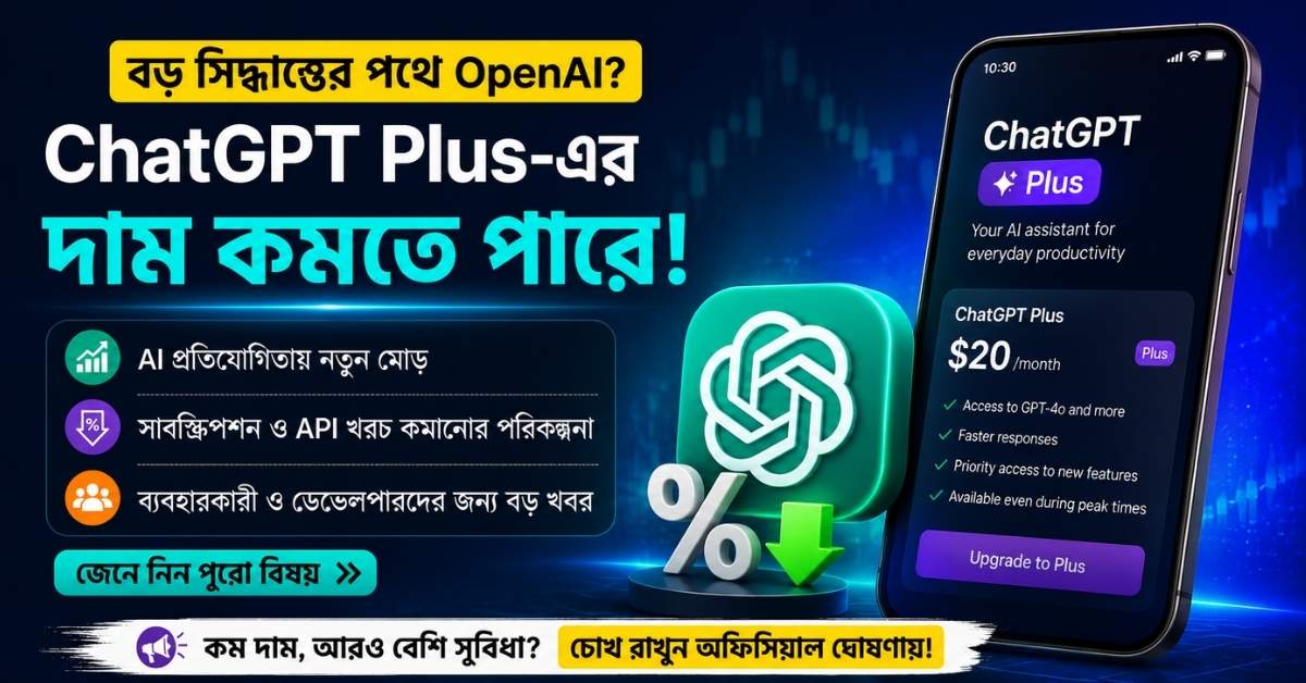 OpenAI May Cut ChatGPT Plus Subscription Price