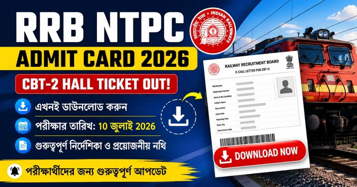 RRB NTPC Admit Card 2026